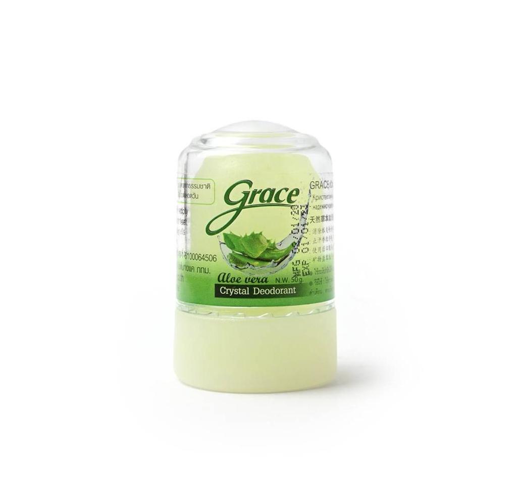 Novolife Минеральный кристалл Тайский дезодорант Grace Aloe Vera Green 70 г