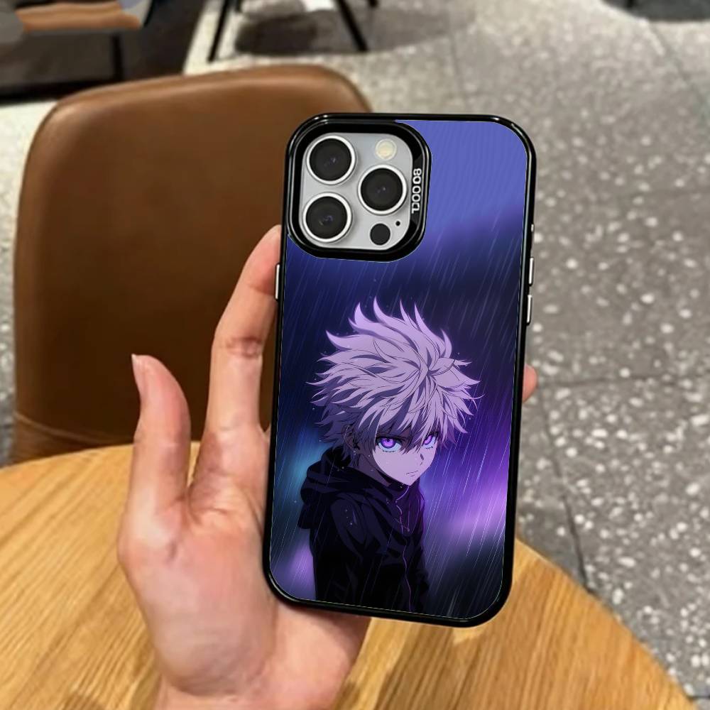 Гон и Киллуа Hunter x Hunter Чехол для телефона для iPhone17,16,15,14,13,12,11 Plus,Pro Max Цветной Посеребренный Внутренний чехол