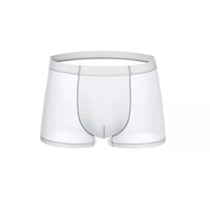 1 шт. мужские шорты-боксеры из ледяного шелка, мужские трусы, бесшовное нижнее белье, мужские трусы, ультратонкие дышащие трусы