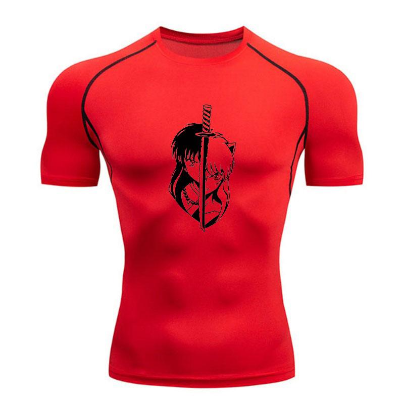 Men's Compression Fitness Sports T-shirt, Casual Anime Figur