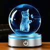 IFOLAINA 3D Cute Cat Crystal a Popular Gift for Perfect As a Birthday Birthday or Housewarming This Stylish 80mm Crystal Ball Also Functions As a