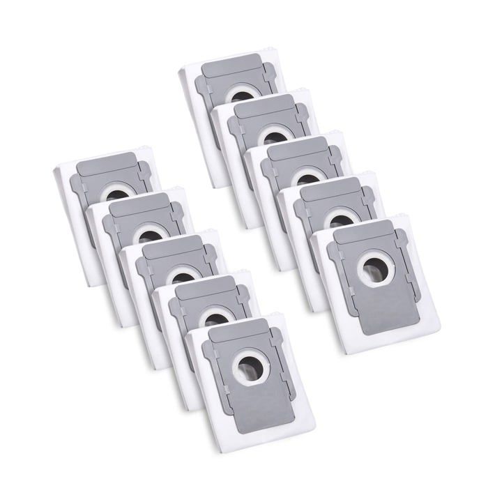 10 sacs aspirateur non-tissés compatibles iRobot Roomba i7/i3/i6/j7/i8/S9/E5 Clean Base - grande capacité