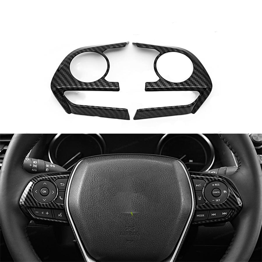 Накладка на руль, наклейка, стиль карбонового волокна для Toyota Camry 2018-2021