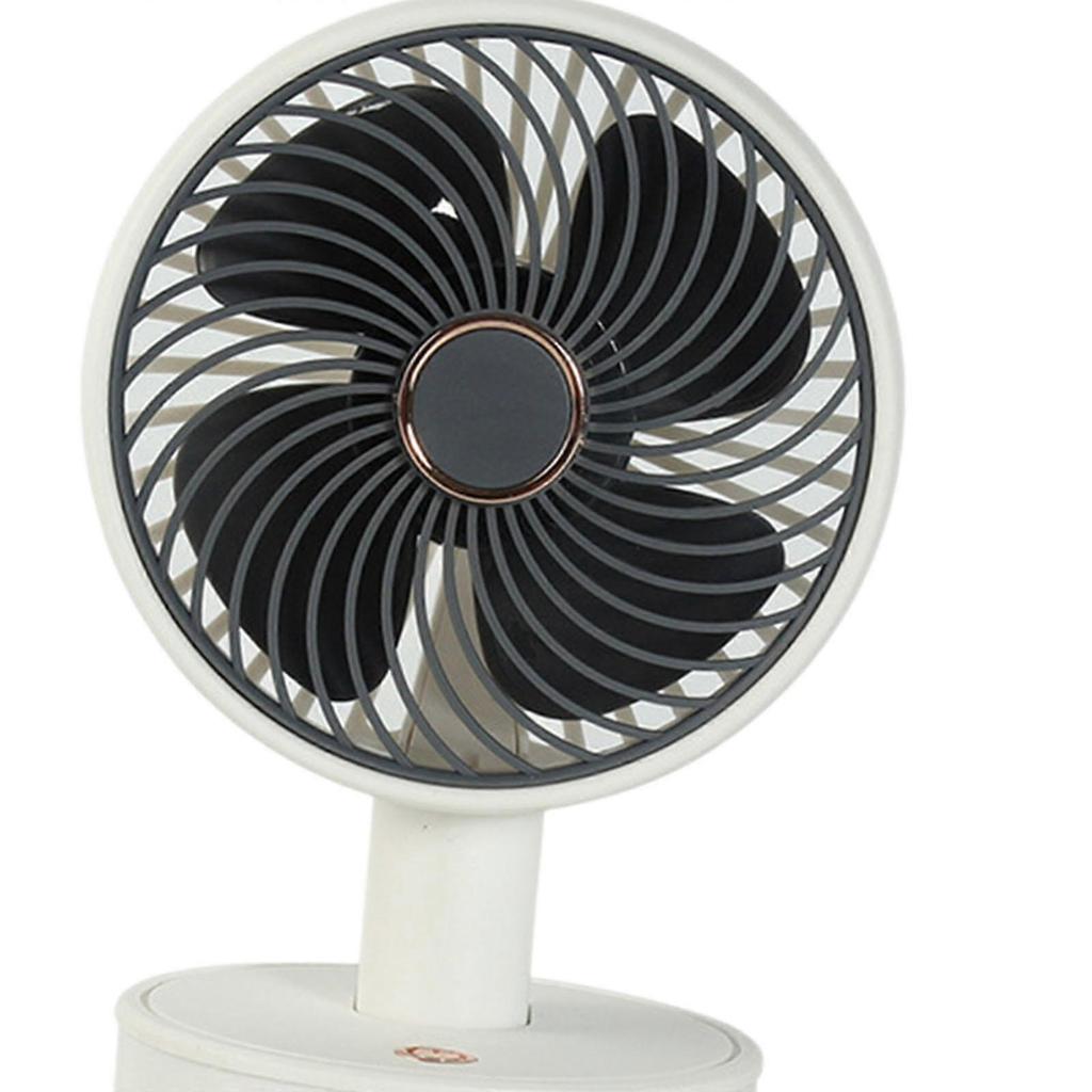 Ventilateur de bureau Léger Compact 3 Vitesses Ventilateur Portable pour Chambre à coucher Voyage Été Blanc