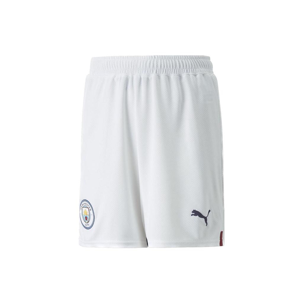 Puma Manchester City Player Edition Home Logo Print Casual Shorts Men Bottoms White 765750-04