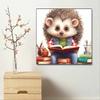 Новое поступление 5D DIY Полная круглая алмазная живопись «Ежик и книга» Вышивка крестом Домашний декор Подарок