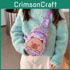 Printed Capybara Shoulder Crossbody Chest Bag Children Outdoor Leisure Wallet