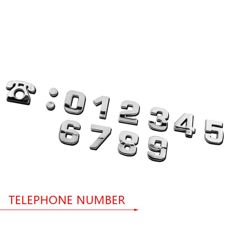 Хромированные серебристые 3D металлические наклейки с алфавитом для украшения автомобиля