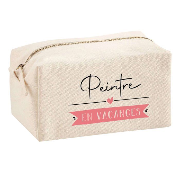 Trousse multifonction Peintre en Vacances Cadeau Anniversaire Noël Collègue Départ Retraite | Trousse Scolaire Fournitures Bureau