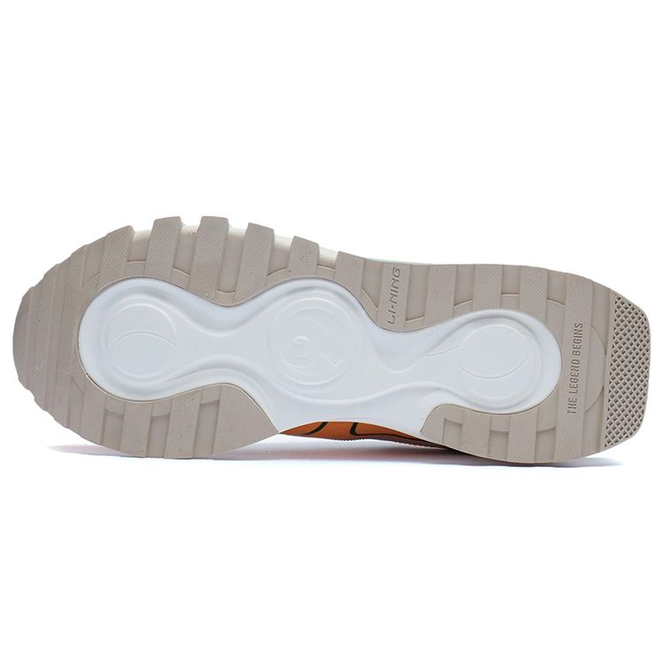 Li Ning Fang Yuan Evo амортизирующие нескользящие износостойкие кроссовки с низким верхом мужские кроссовки золотисто-оранжевые AGCR227-5