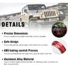 26PCS Full Set Interior Trim Kit Compatible With Jeep Wrangler JK JKU 2011-2018 2&4-Door Inner Center Console Trim, Door Handle, Cup Holder Cover