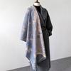 Korean Women Warm Shawl Students Long Scarf Windproof Scarves Imitation Cashmere Cape Autumn Winter Windproof Thick Shawl Wrap