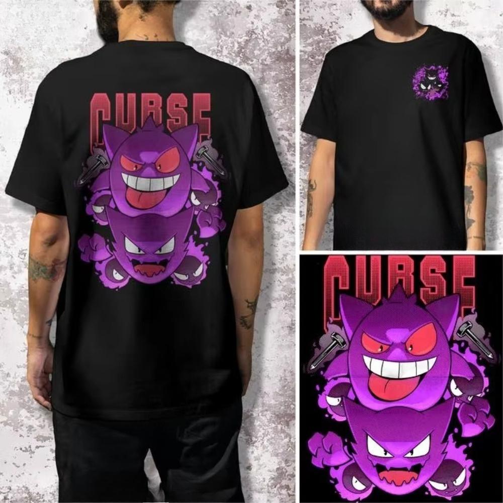 2025 Summer Pokmon Anime Popular Characters Cotton Printed Tshirt Unisex Harajuku Loose Casual Versatile Shortsleeved