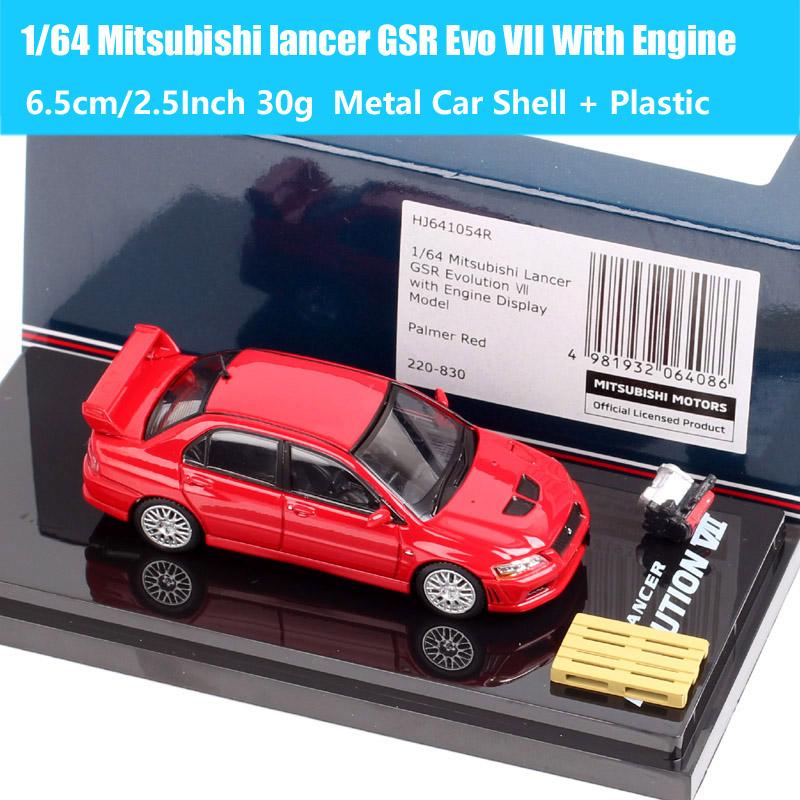 Hobby Japan Масштаб 1/64 Mitsubishi Lancer GSR RS Evolution EVO IX VII IV VIII Ralliart Модель Раллийного Автомобиля Литье под давлением Игрушечные Машинки HJ64