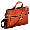 Genuine Leather Messenger Bag for Men and Women Superior Brown Laptop