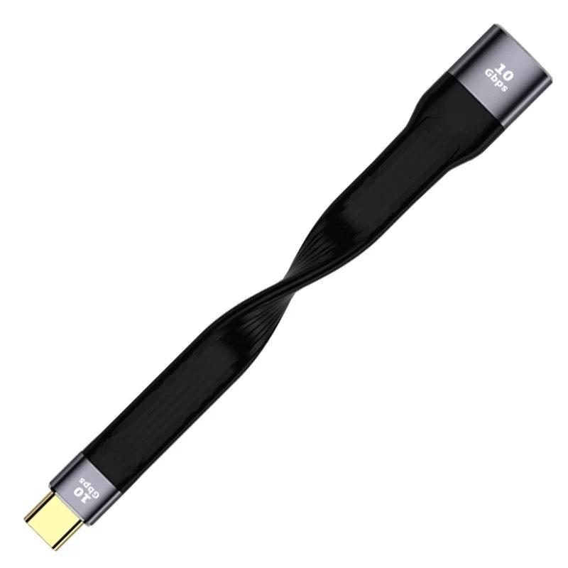 1 шт. USB4.0 FPC Гибкий Короткий Кабель, Thunderbolt 4 Полнофункциональный Кабель Данных, Высокоскоростная Передача 40 Гбит/с, Быстрая Зарядка PD, Кабель-удлинитель USB 3.1