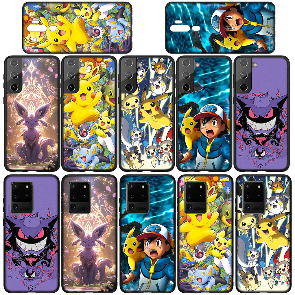 Phone Case for iPhone 17 16 15 Plus Xiaomi Poco F8 F7 X7 X6 M8 C85 C75 Redmi Note 14 12 11 13 Pro Max A4 14C 13C 15C Poster Pokemon GO Pikachu Cover