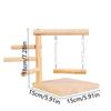 Comfortable Grip Bird Table Training Stand Birds Grinding Perch Holder  Interaction Parrot Toys