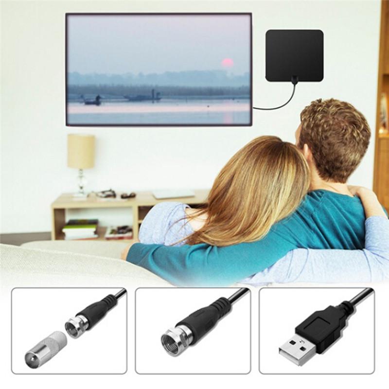 Телевизионная антенна HDTV Flat Hd Digital Indoor 50-мильный диапазон Tvfox VHF UHF DVB