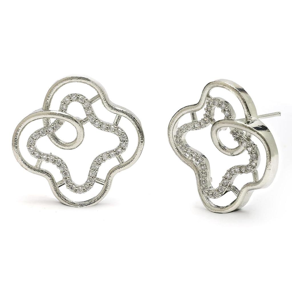 Современный набор украшений с подвеской «Бесконечная связь» и серьгами, украшенный кубическим цирконием, для женщин