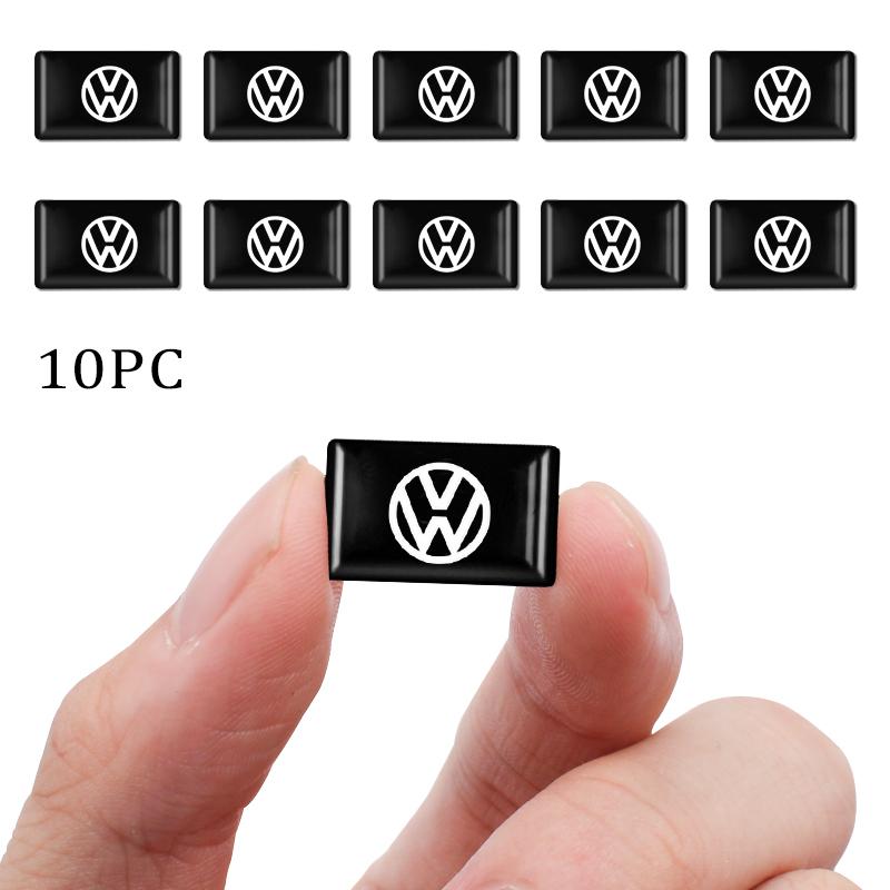 Для VOLKSWAGEN VW 10 шт./комплект 3D Стайлинг Автомобильные Эпоксидные Наклейки-Эмблемы Декор Аксессуар Для Volkswagen Passat b6 CC Polo Golf 4 6 Scir