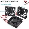 8 см DC 5 В 12 В 24 В xh 2.54 2pin 8010 8015 8025 Бесщеточный охлаждающий вентилятор 80*80*15 80x105 мм радиатор для корпуса ПК GPU