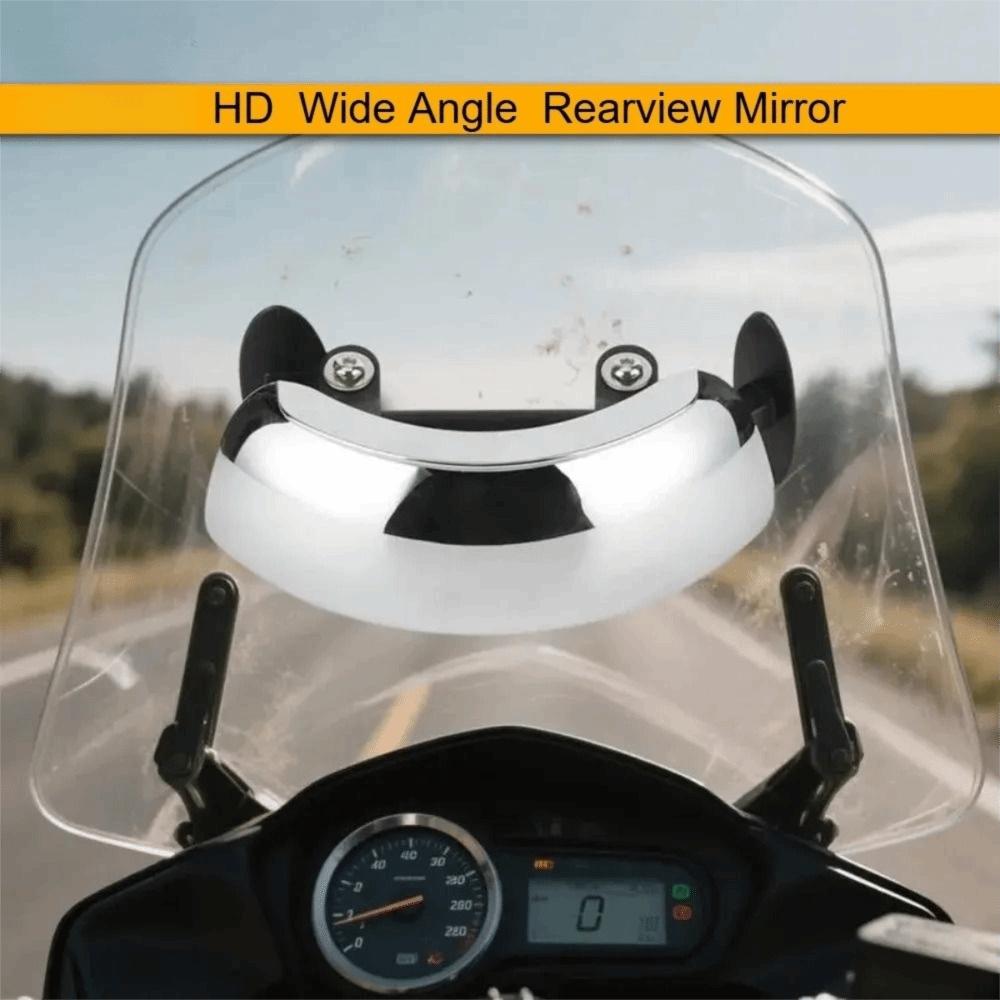 Clear Parabolic Windshield Wide Angle Mirror 180 Degree Wide Angle HD Convex Mirror Sport Bike