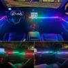 12V Auto General DIY Music Rhythm Atmosphere Light Car Full Dynamic Controlled 18in1 Voice LED R1A4