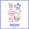 Butterfly Body Art Sticker Cloud Makeup Tattoo Decals Long-lasting Temporary Tattoo Stickers  Girls