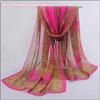 Fashion Women Chiffon Scarf Polyester Print Autumn Summer Pattern Silk Scarves Shawl