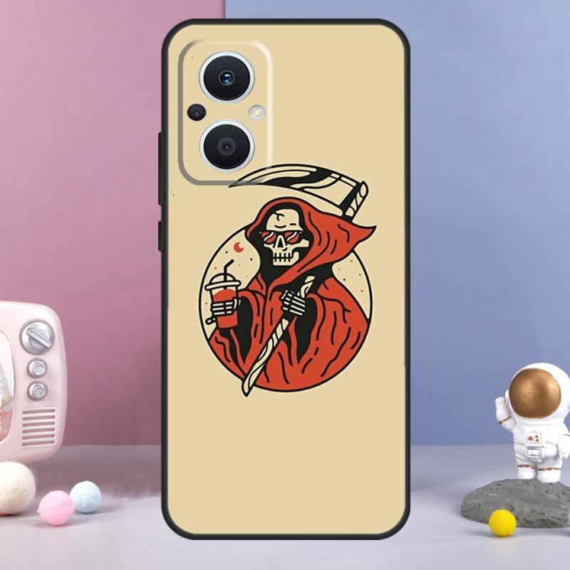 Чехол в готическом стиле с изображением ведьмы и Сатаны для OPPO Reno8 T Reno 7 4 5 6 Lite 10 Pro 4Z 5Z OPPO Find X5 Pro X6 X2 X3 Lite