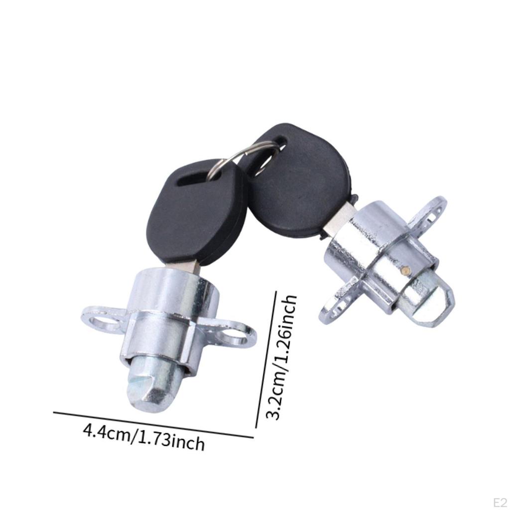 2 штуки Замки для автомобильного бокса на крышу DIY Модернизация Компактный, Металлический Ржавчиностойкий Прочный, Легкая установка Замена