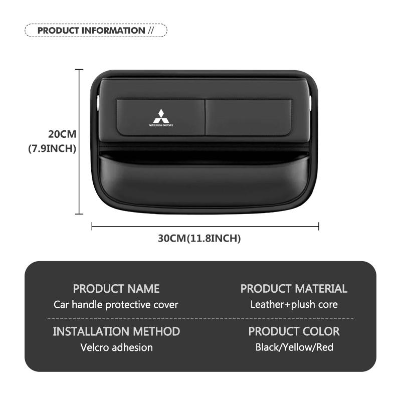 dnsh2 For Mitsubishi Car Logo Seat Gap Filler Organizer Waterproof Seat Gap Plugs Strip Outlander Lancer Cross Colt Xpander Mirage