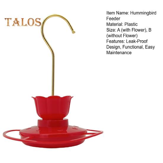 Кормушка для колибри. Герметичная тарелка-кормушка с 6 отверстиями для кормления в форме цветка. Легко наполняемая кормушка для колибри.