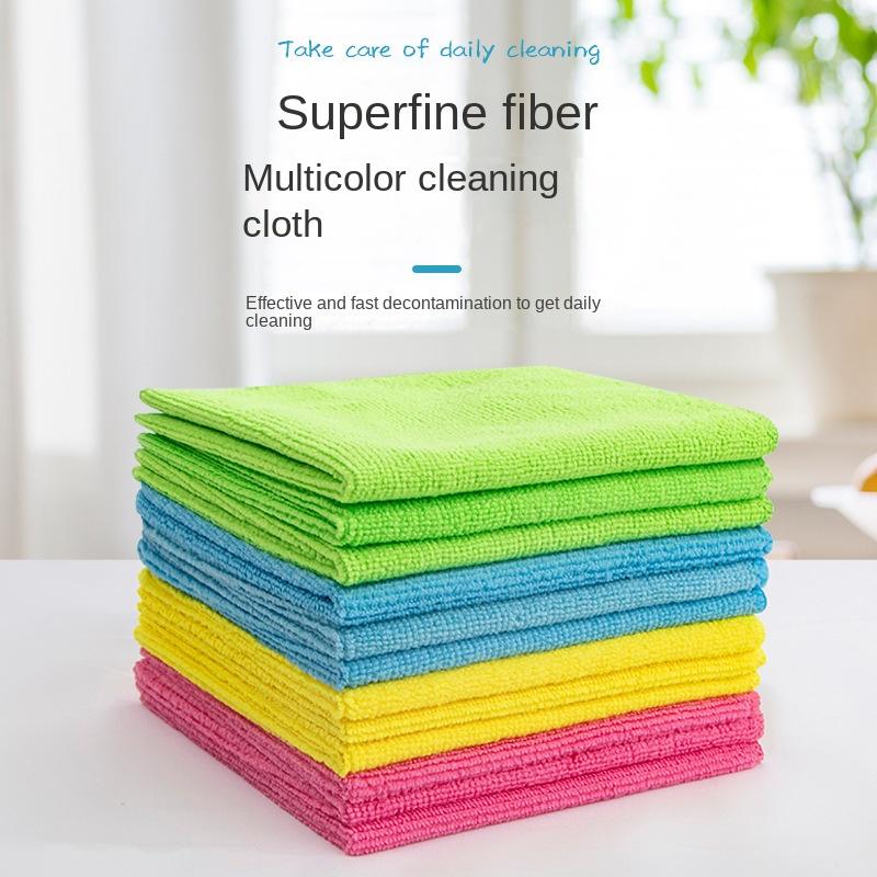 1Pcs Random Color 30X30cm Home Use Clean Kitchen Dishwashing Cloth Thickened Microfiber Absorb Water Towels Table Cleaning Cloth
