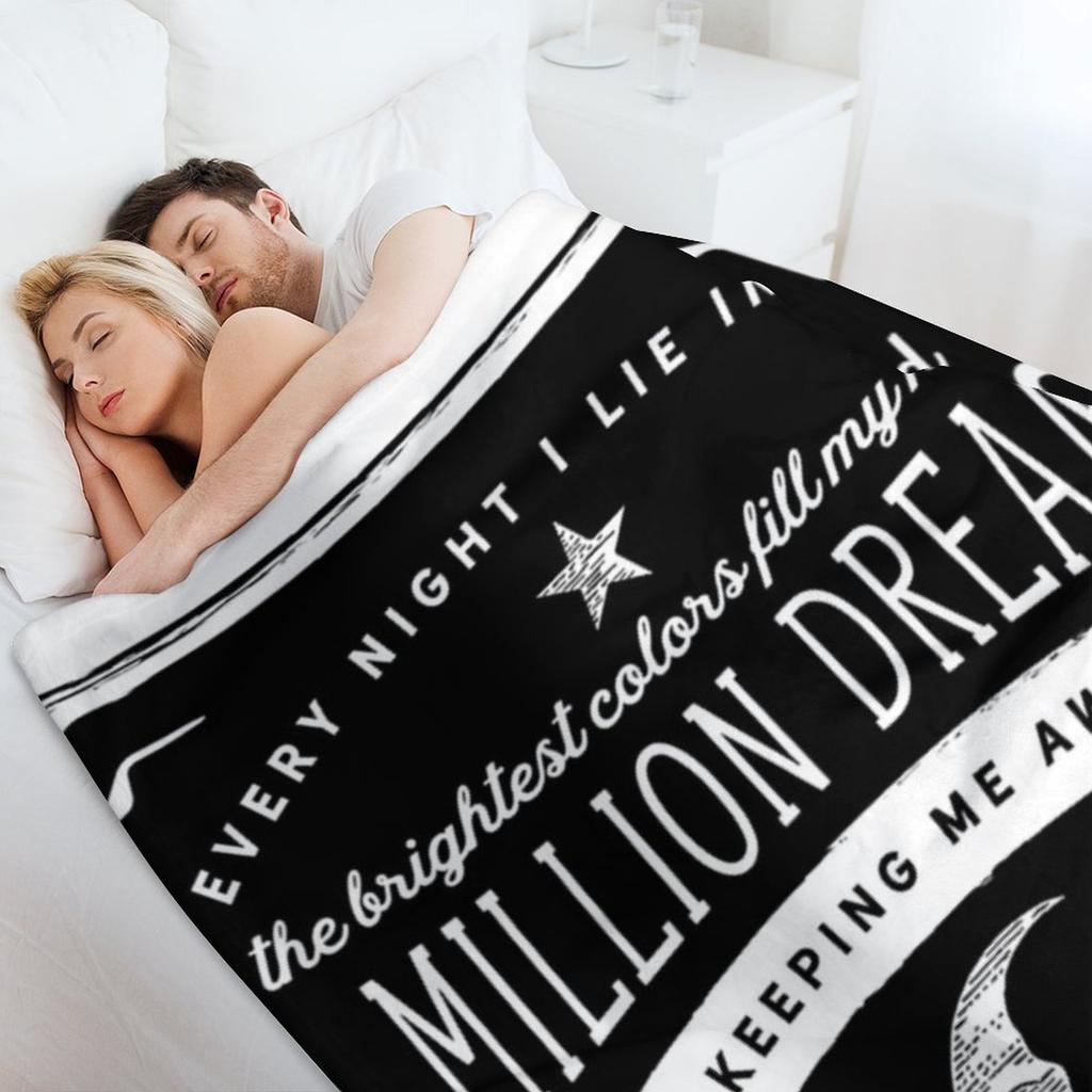 A Million Dreams (The Greatest Showman) Throw Blanket Comforter Decorative Throw Beautifuls Decorative Sofas Blankets