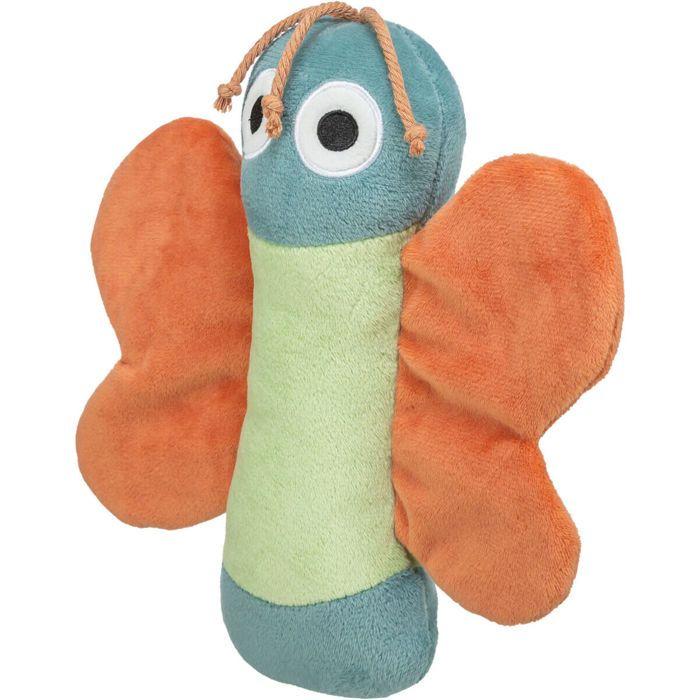 Jouet peluche - TRIXIE - Papillon - Multicolore - Pour chien - Doux et stimulant