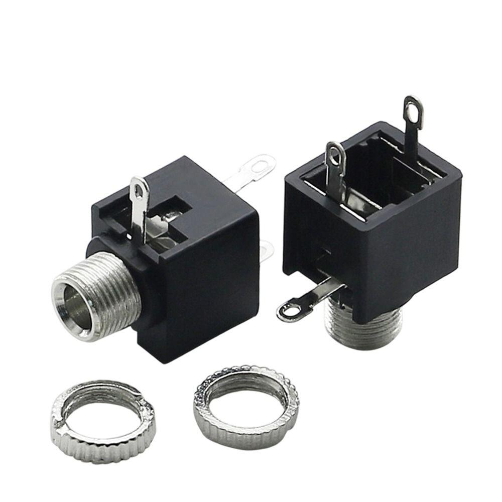 10Pcs Plastic Metal 3.5mm Mono Female Jack 3Pin DIP Headphone Socket DIY Electronic Project