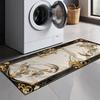 Роскошный ковер-дорожка с принтом для прихожих, гостиных, спален, прихожих и дверных проемов Нескользящий, устойчивый к пятнам Декор для дома
