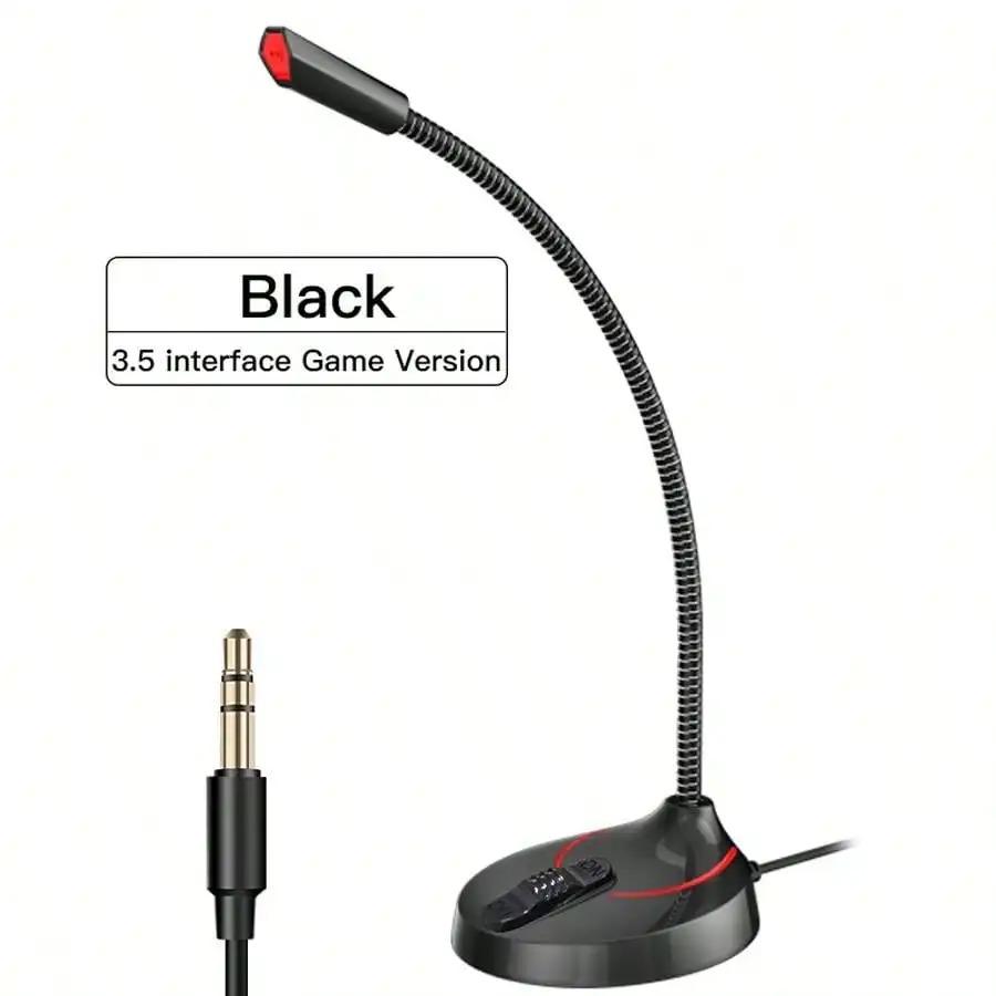 USB Микрофон Всенаправленный Студийный Микрофон для Записи Речи для ПК Настольного компьютера USB / 3,5 мм Штекер Конденсаторные Микрофоны