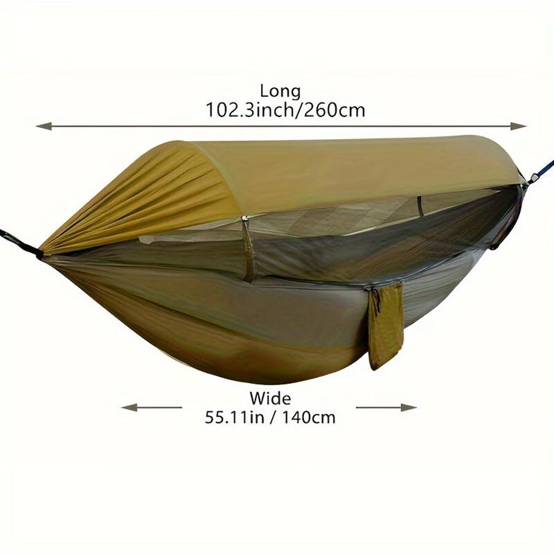 OLOEY Outdoor Camping Hammock with Mosquito Net & Canopy