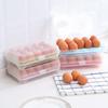 15-Grid Egg Storage Box Home Kitchen Supplies Refrigerator Egg Container Fresh-Keeping Box Tray Multi-Layer Plastic Organization