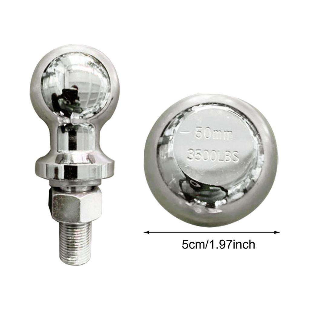 Generic Trailer Hitch Ball Replace Parts Easy Installation Forged Steel for SUV ATV Lawn Tractor Utility Trailers Campers