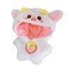 10cm Doll Clothes Plush Hairy One-piece Garment Gift Cartoon Animal Jumpsuits  Stuffed Cotton Doll