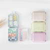 3-Layer Degradable Mini Dispenser Wheat Straw Medicine Storage Pill Boxes Travel Sealed