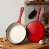Non-stick Enameled Cast Iron Dutch Oven Flat Bottomed Omelette Pan Frying Pan  Kitchen Cookware