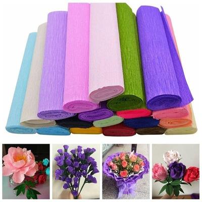 250*50 см/рулон DIY упаковка для цветов крепированная бумага материалы ручной работы