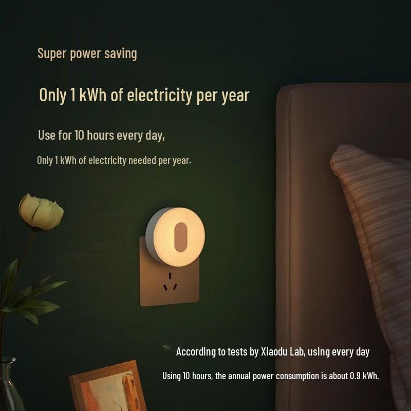 Умная фоточувствительная вставляемая ночная лампа XiaoDu