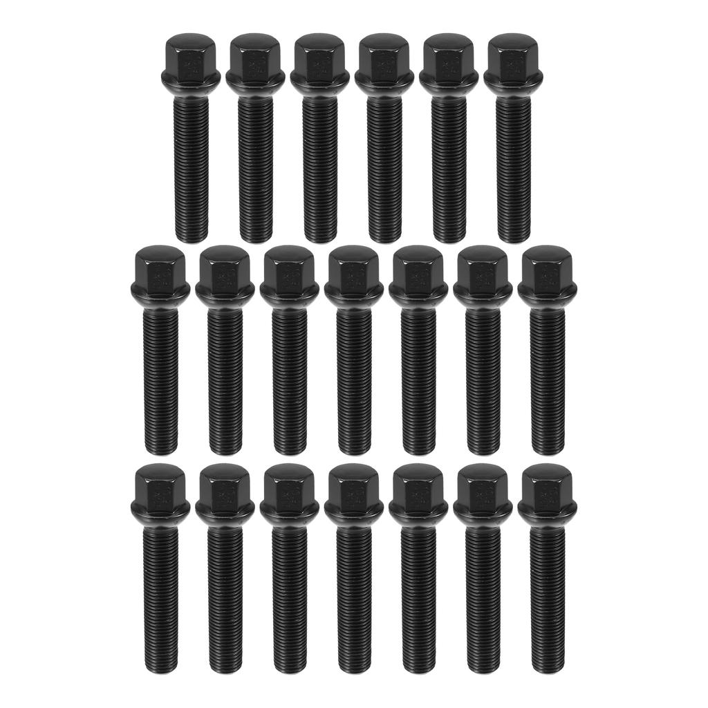 ACROPIX Колесные проставки Шаровое сиденье Удлиненные колесные болты, M14x1.5, 19 мм шестигранник, длина стержня 65 мм, для VW - Комплект 20 шт.
