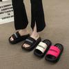 Beautiful Thick-soled Cool Slippers Women's Summer Wear Fashion with Skirts 2025 New High-end Sponge Cake Beach Shoes